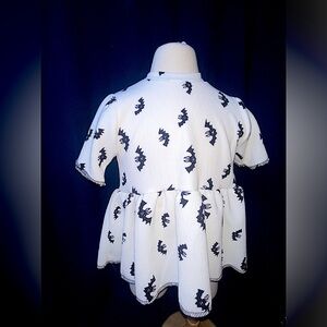 Kids Bat rib plum shirt